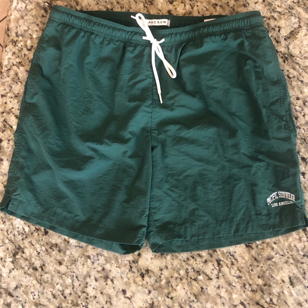 PacSun Green Swim Trunks, Size XL